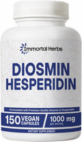 Diosmin Hesperidin 1000mg Complex, 150 Capsules, Citrus Bioflavonoids Rich Fruit Extract, 100% Vegetarian, Non-GMO & Gluten Free Diosmin Supplement with Max Strength
