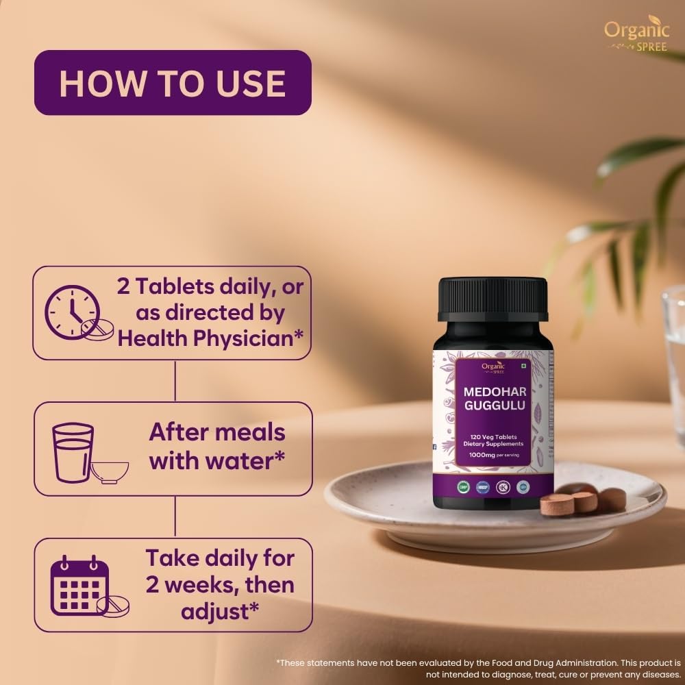 Medohar Guggulu 120 Tablets – Ayurvedic Formula – Supports Metabolism & Immune Health*