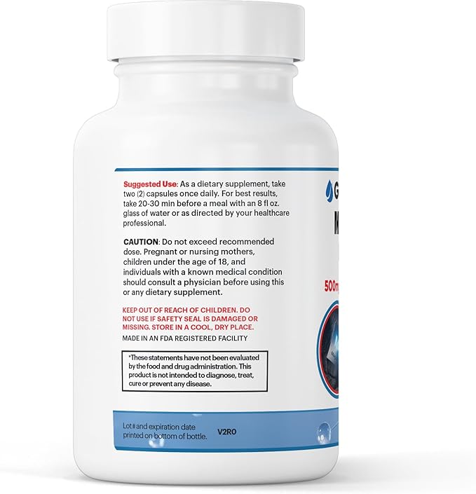 Magnesium Complex Supplement with Aquamin - Magnesium Citrate, Glycinate & Hydroxide - Supports Muscle Function, Nerve Health & Daily Wellness