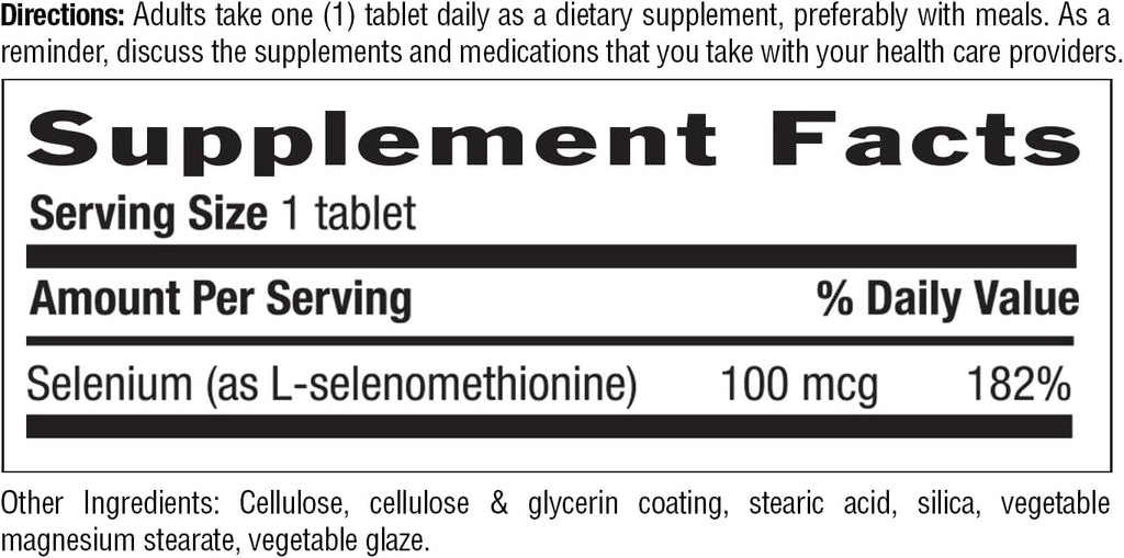 Country Life Selenium, Yeast Free, Supports Immune Health, 100 mcg, 180 Tablets, Gluten Free, Vegan, Halal