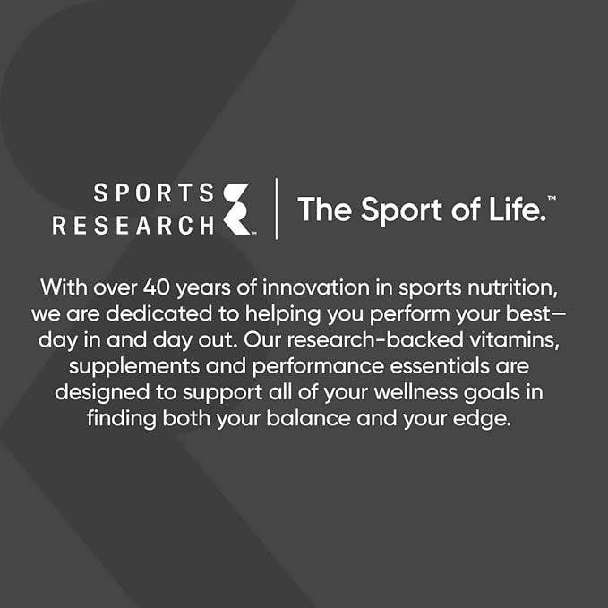 Sports Research® Magnesium L-Threonate Capsules 2000mg - High-Absorption Magtein® for Enhanced Brain Health, Memory, Focus & Restful Sleep Support - Vegan · Non-GMO · Gluten Free - 90 Count