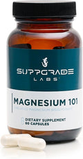 Magnesium 101 by Dave Asprey | Daily Support for Sleep, Metabolism, Relaxation, & Heart Health | 300 mg Chelated Magnesium Bisglycinate | High Absorption Magnesium | 30 Day Supply