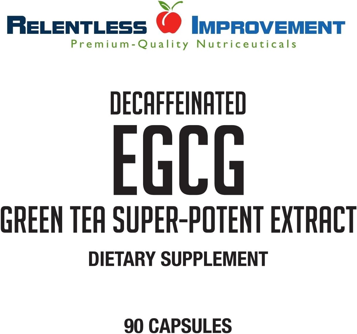 EGCG Green Tea Extract 90 Capsules 670mg Extract Per Capsule Standardized to 98%+Polyphenols 60% EgCG Very Low Caffeine