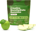 Creatine Gummies 5g Creatine Creapure + Taurine & B12 - Sugar-Free, Vegan, Gluten-Free - Green Apple - 120 Count (30 Servings) for Strength, Energy & Focus