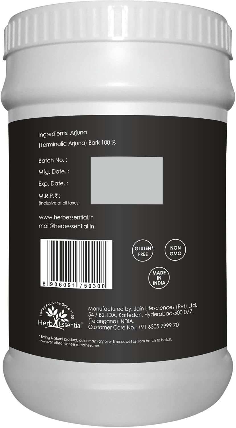 35.27 Ounce Arjuna Powder, Terminalia Arjuna Bark Supplement, Polvo de corteza de Arjuna, No Preservatives, Vegan and GMP Certified- 35.27 Ounce (Pack of 1)