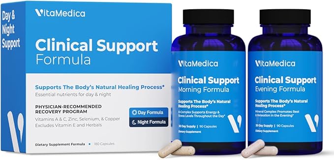 VitaMedica Clinical Support Formula - Supports Wound Healing & Bruising - Pre & Post-Op Surgery Essential & Injury Recovery Multivitamin Supplement