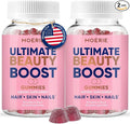 Moerie Hair Skin and Nails Gummies for Women & Men - Biotin for Hair Loss, Gummy Vitamins & Growth Dietary Supplements - Sugarbear for Thicker Hair - Allergen Free - 120 per Serving - Balanced Diet