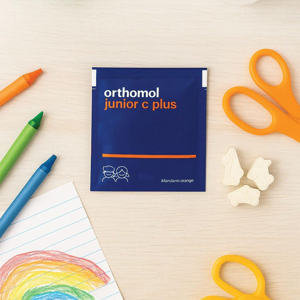Orthomol Immun Junior C Plus, Kid's Multivitamin, Tangerine Flavor, 30-Day Supply