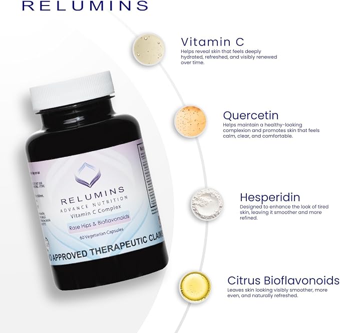 Relumins Advance Glow Youth Trio – Gluta Drink 10 Bottles, Collagen Drink 10 Bottles, & Vitamin C Capsules - Antioxidant Support Elasticity Radiant Appearance Daily Wellness Routine Gift for Women
