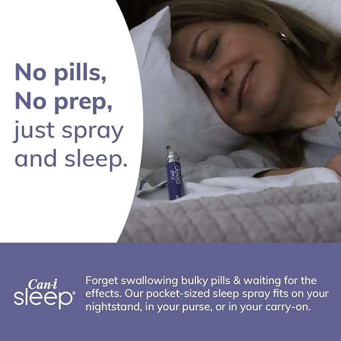 Get Back to Sleep Fast for Women in Menopause and Perimenopause Stages, Looking for Effective Sleep. Can-i Sleep Supplement Spray - 60 Servings