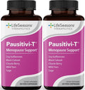 Pausitivi-T - Menopause Support Supplement - Relief for Hot Flashes, Hormone Imbalance & Night Sweats - Nourishes Tissue - Sage, Chasteberry, Soy Isoflavones & Black Cohosh - 60 Capsules (Pack of 2)