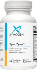 XYMOGEN XymoZyme - Digestive Enzymes for Women and Men with Protease & Bromelain - Acid Resistant, Vegan Digestive Enzymes for Gut Health & Bloating Relief (60 Capsules)