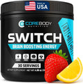 Switch, Brain Boosting Nootropic Energy Supplement Powder - Made in USA - Alpha GPC, NALT, Ashwagandha, Sugar Free Energy, Keto, Increase Mental Focus & Cognitive Function, Enhances Mood & Memory