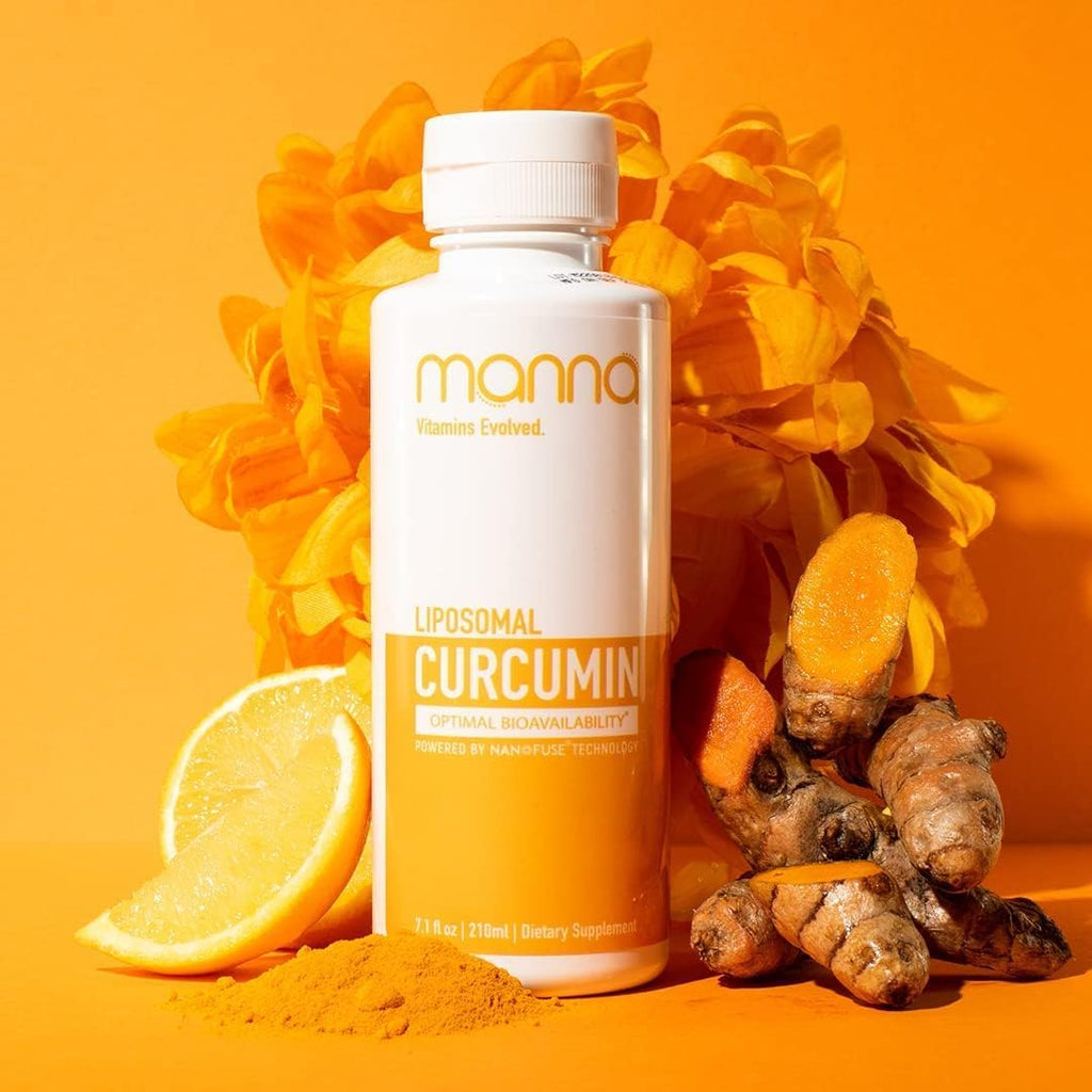 Manna Vitamins Evolved Liposomal Liquid Curcumin for Advanced Absorption Best Turmeric Supplement for a Healthy Life (3 Pack)
