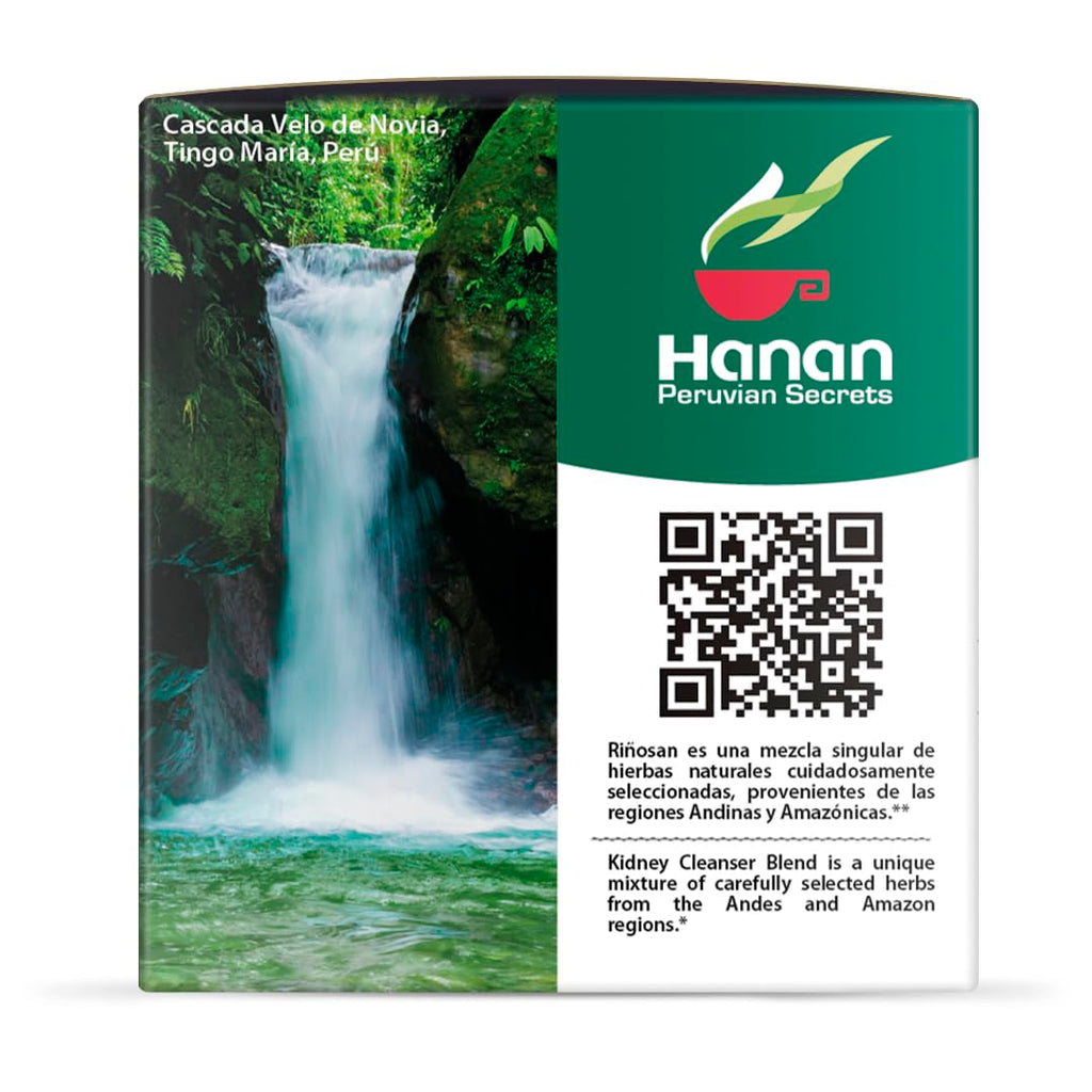 Hanan Peruvian Secrets Rinosan Herbal Tea | 100% Natural Kidney Cleanse Aid Blend | 25 Tea Bags | Naturally Aids in Supporting Healthy Kidney and Urinary Tract Function - 3 Pack