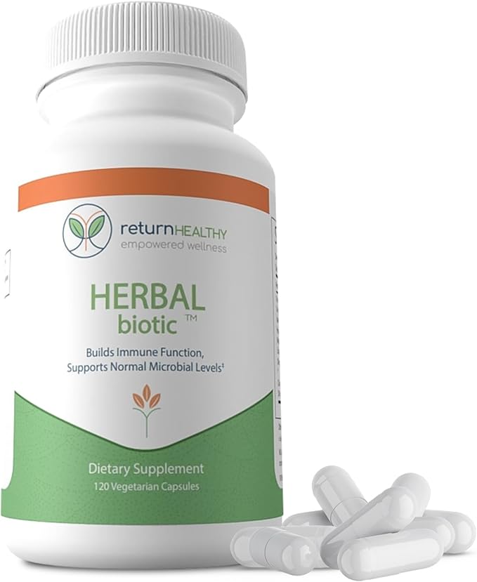 Herbal Biotic, Immune Support Vitamins, Natural Immune System Booster for Adults, Immune Support Supplement Enriched with Cat’s Claw for Probiotic Balance, Digestive Health, 120 Vegan Capsules