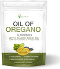 Oil of Oregano with Black Seed Oil,6000mg Oregano Oil Capsules,Non-GMO,Gluten Free,Antioxidant & Immune Support - 3rd Party Lab Test，GMP Certification (1)