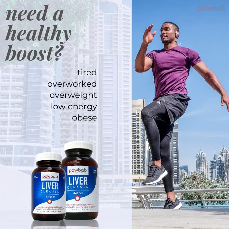 Liver Cleanse Detox. #1 Patent-Pending Optimized Repair Formula. Liver Md Focus Research with Organic Baobab, Beet Root Powder, and Goji. Beats Milk Thistle Silymarin & Dandelion (120 capsules)