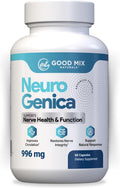 NeuroGenica - 60 Capsules - Balanced Nutrient Formula with Benfotiamine 300mg, B12, Folate, Vitamins C & D3 - Vegan, Soy-Free - Made in USA