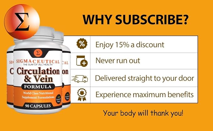 Varicose Veins Treatment for Legs - Circulation Supplement - Diosmin Leg Vein Support - Circulation Vein Support - Healthy Leg Vein Supplement - 90 Capsules