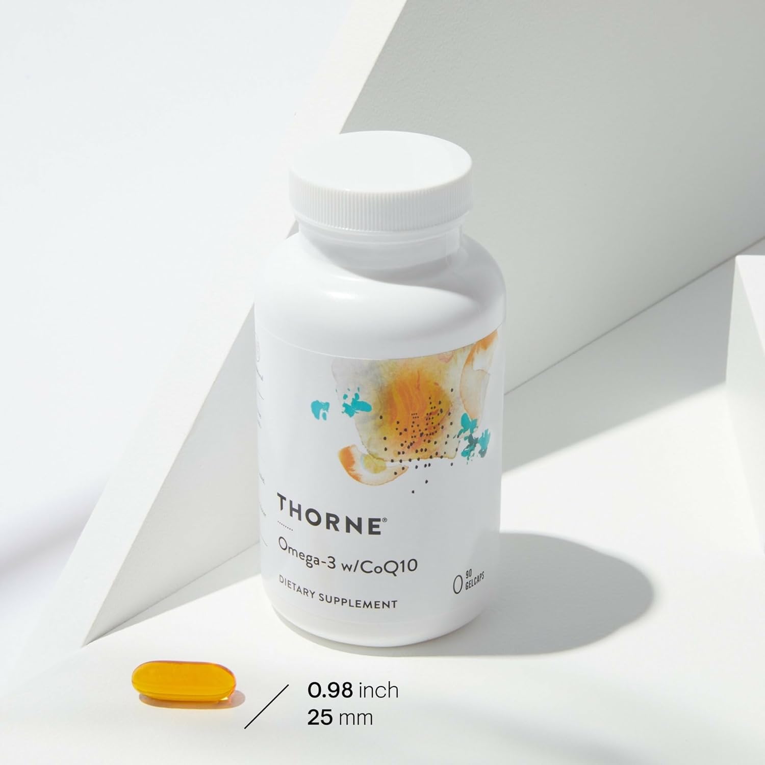 THORNE - Omega-3 with CoQ10 - Omega-3 Fatty Acids Supplement with CoQ10 - EPA and DHA - 90 Gelcaps