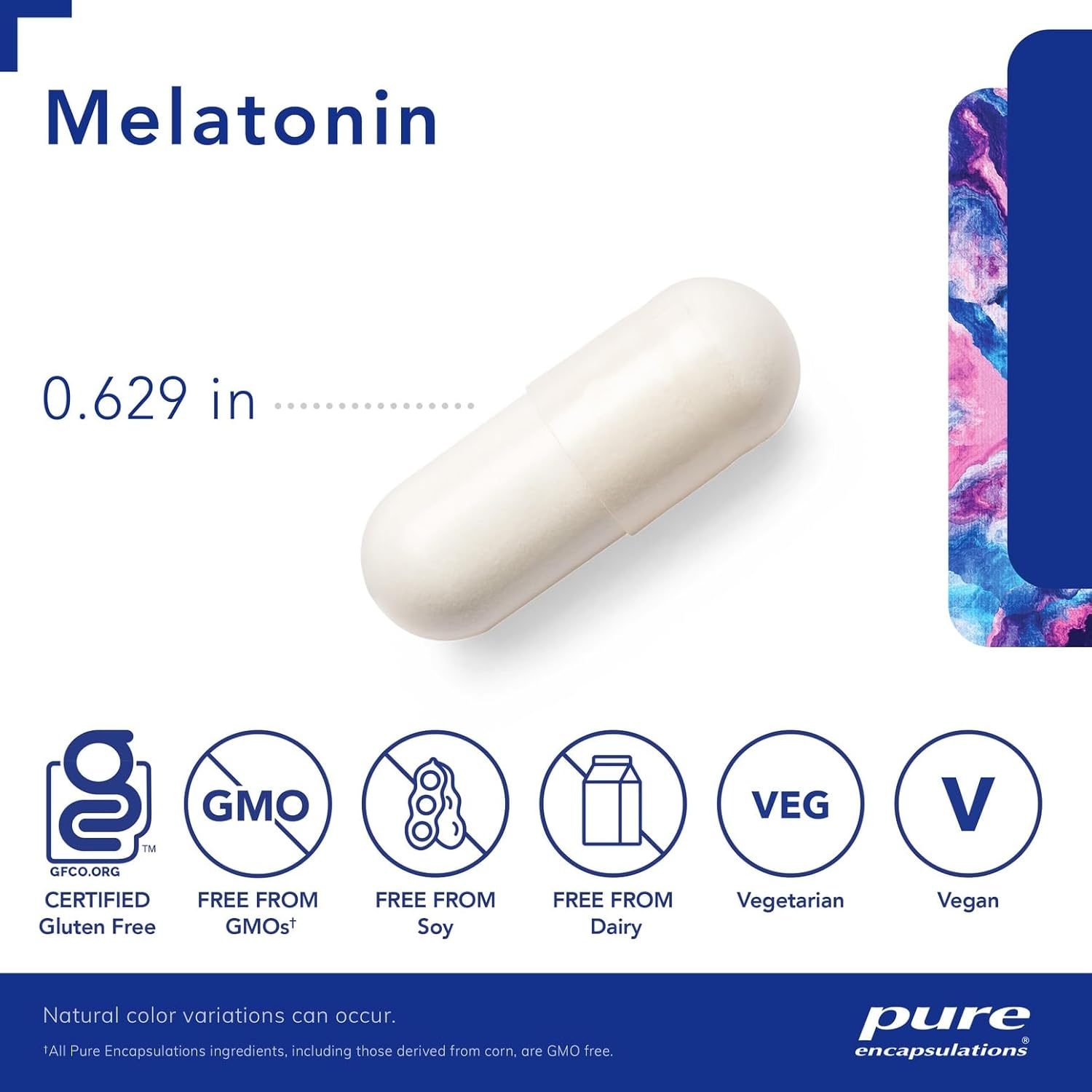 Pure Encapsulations Melatonin 3 mg - Antioxidant Supplement to Support Natural Sleeping & Relief of Occasional Sleeplessness - for Natural Sleep Support* - 30 Capsules