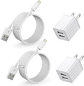 iPhone Fast Charger,2Pack Dual Port Wall Charger with Fast Charging 6.6FT Long Nylon Braided USB to Lightning Cable Cord Double Wall Charger Adapter Block Plug for iPhone 14 13 12 Pro Max 11 SE iPad