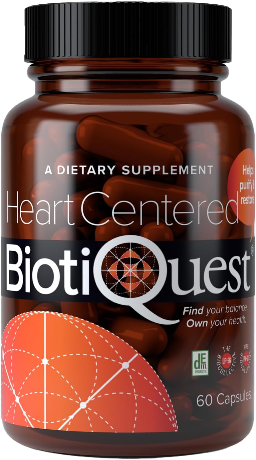 Heart Centered Probiotics to Support The Cardio Vascular System and Heart Health, 20 Billion CFU, Non-GMO and Gluten Free, 60 Capsules