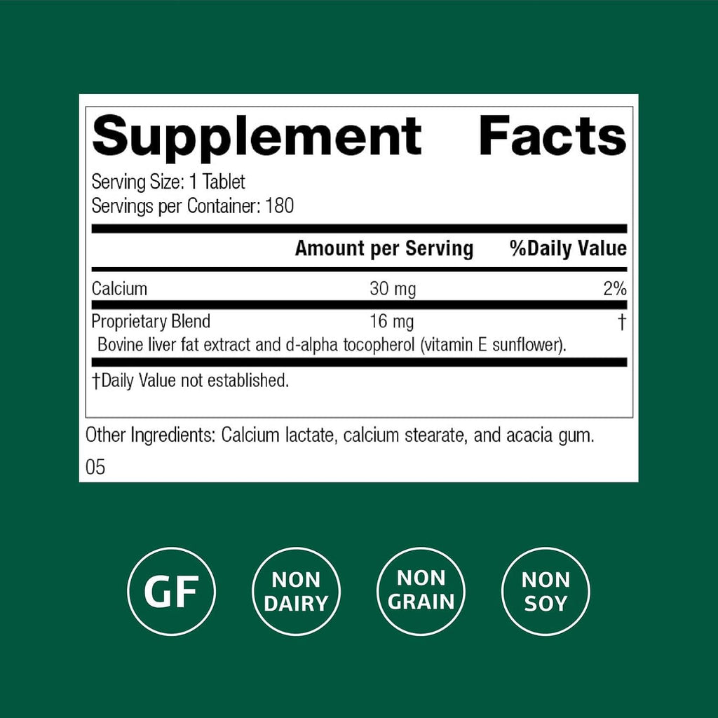 Standard Process Inc. Antronex - Whole Food Immune System Support and Liver Health Supplement with Calcium - 180 Tablets