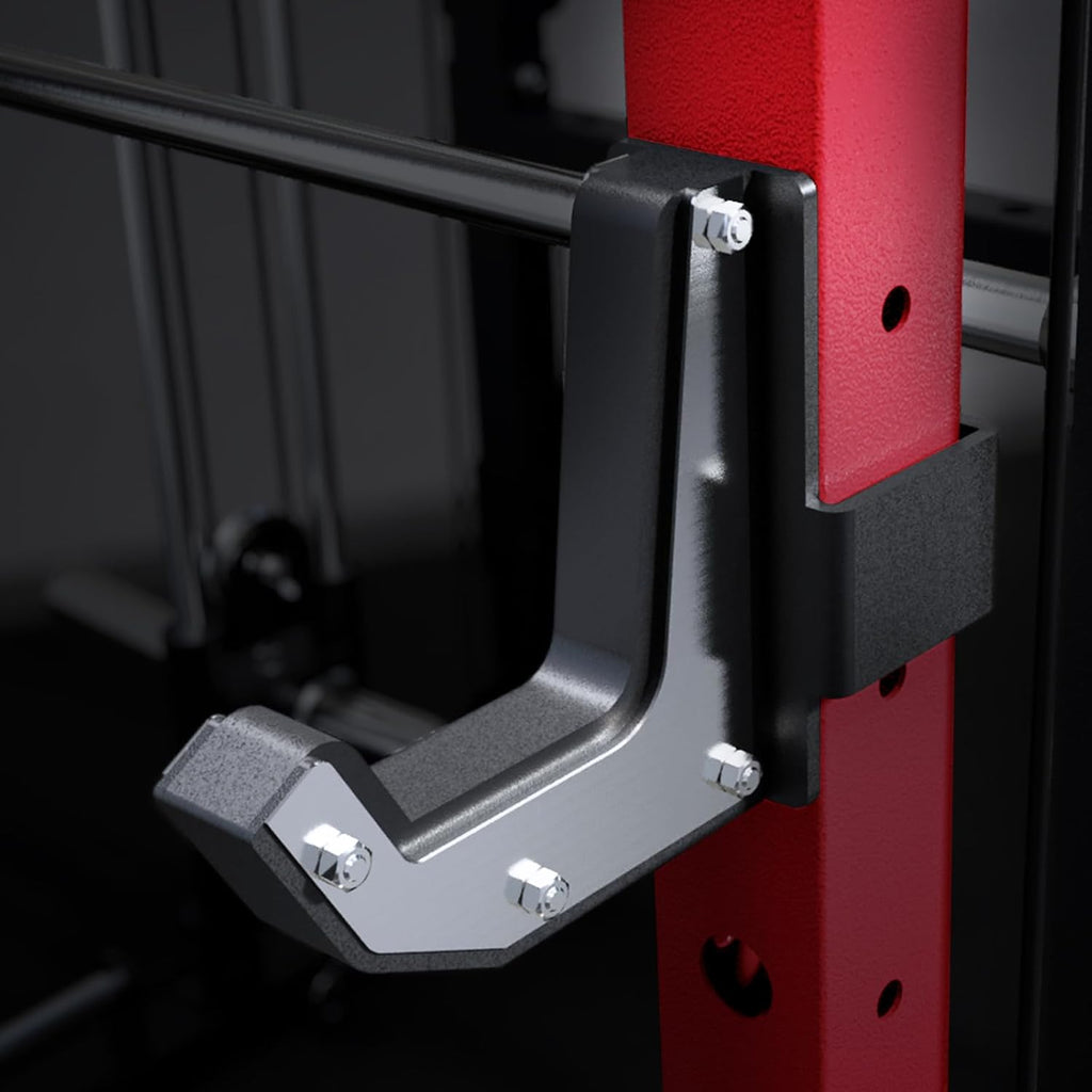 RitFit M2 PRO-3D Smith Machine with Weight Stack, 3D Functional Trainer & Power Cage, 308.6lbs Stack, 16 Adjustment Holes, 6 Storage Pegs for Full-Body Home Gym
