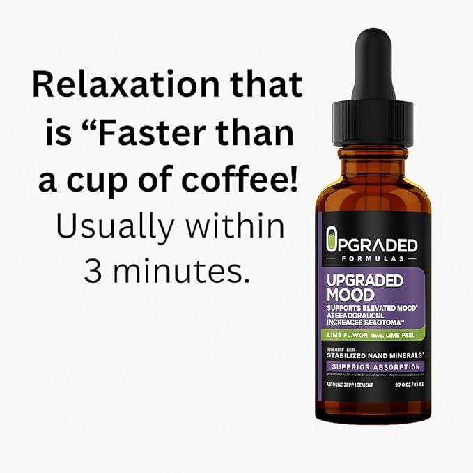 Upgraded Formulas Mood Support Supplement - Feel Calm and Uplifted All Throughout The Day, 2 fl oz