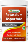Best Naturals Potassium Aspartate Pure Powder 1 Pound