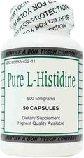 Pure L-Histidine 600 mg 50 caps