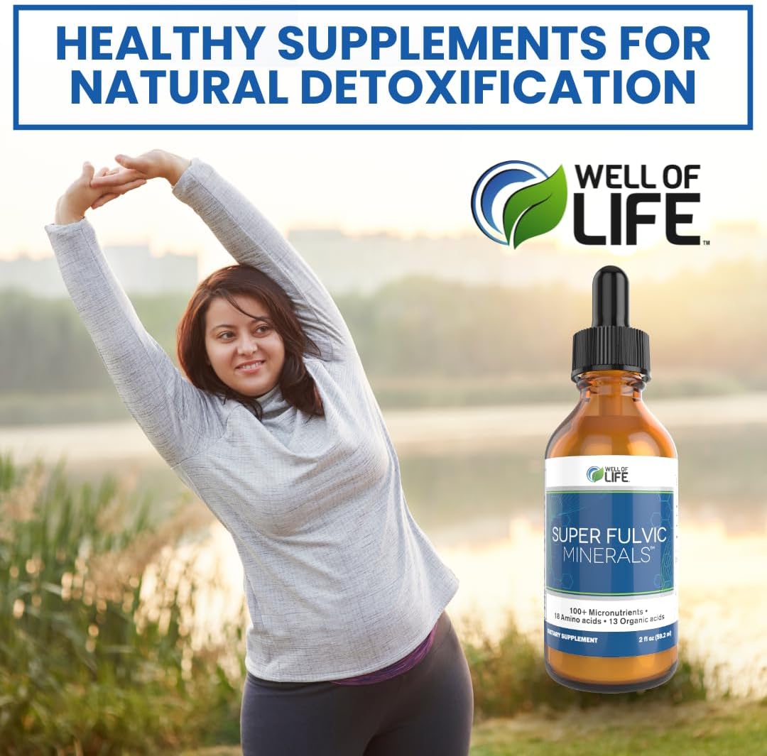 Super Fulvic Minerals: Herbal Detox - 2 oz. | 128 Servings. Nutrient-Rich Formula for Enhanced Absorption, Gut Health Support, and Antioxidant Protection. Made in USA.