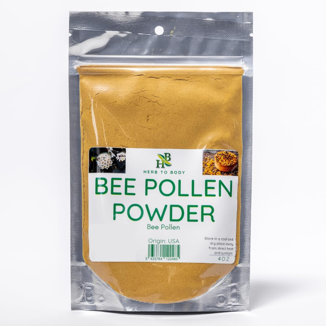 Herb To Body Bee Pollen Powder | Bee pollen | Wildcrafted | 4oz