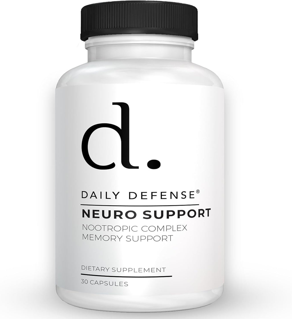 Nootropics Brain Support Supplement - 30 Capsules - Focus & Memory Supplement for Brain with Bacopa Monnieri, Huperzia Serrata, St. John's Wort & Ginkgo Biloba - Neuro Support