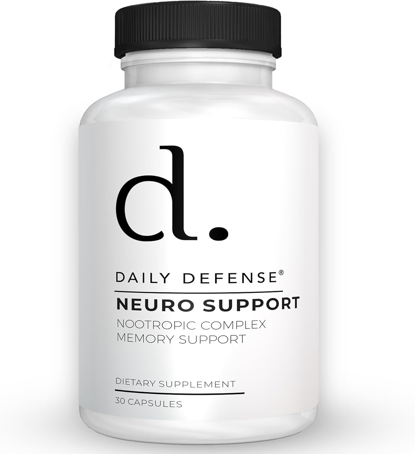 Nootropics Brain Support Supplement - 30 Capsules - Focus & Memory Supplement for Brain with Bacopa Monnieri, Huperzia Serrata, St. John's Wort & Ginkgo Biloba - Neuro Support