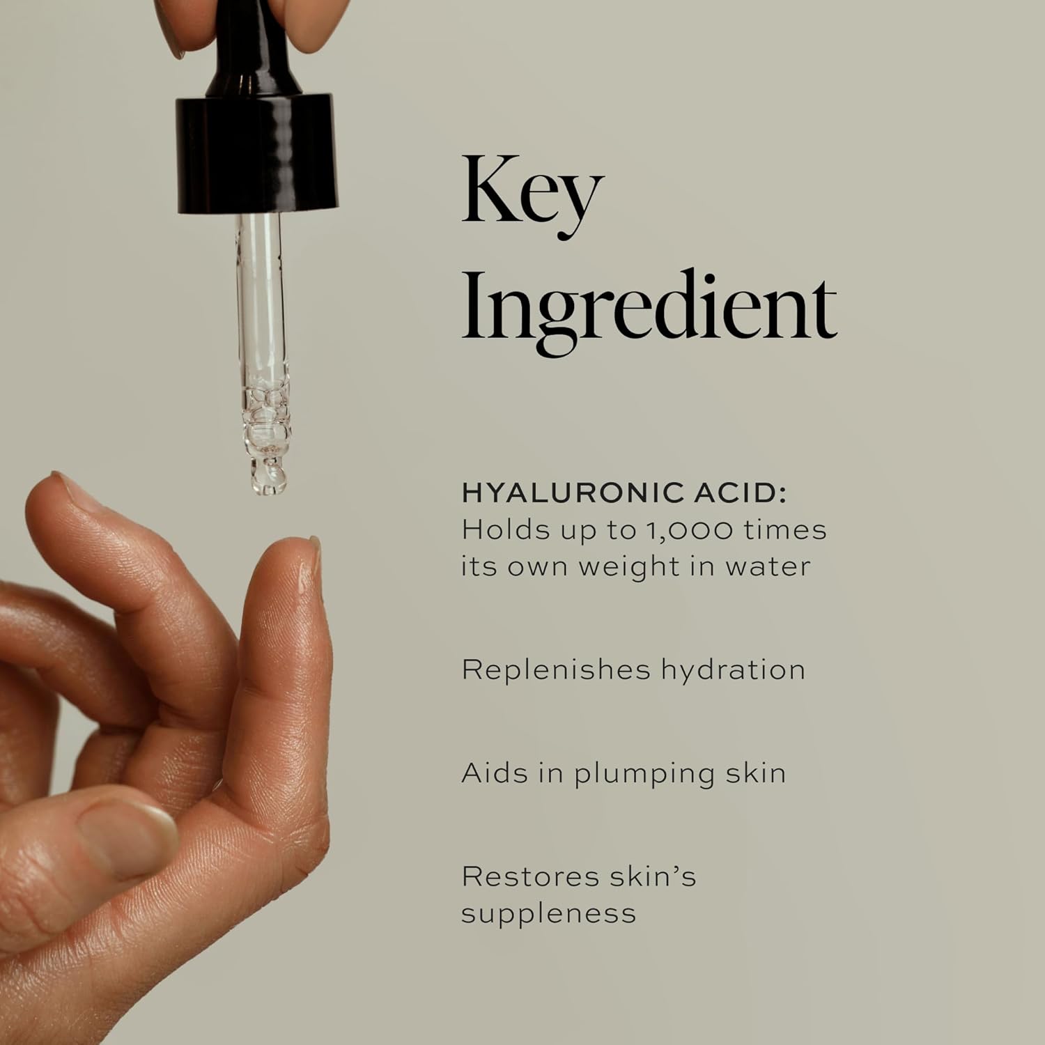 DIME Beauty Hyaluronic Acid Serum, Ultra Hydrating Face Serum with Pure Hyaluronic Acid, 1 oz / 30 ml