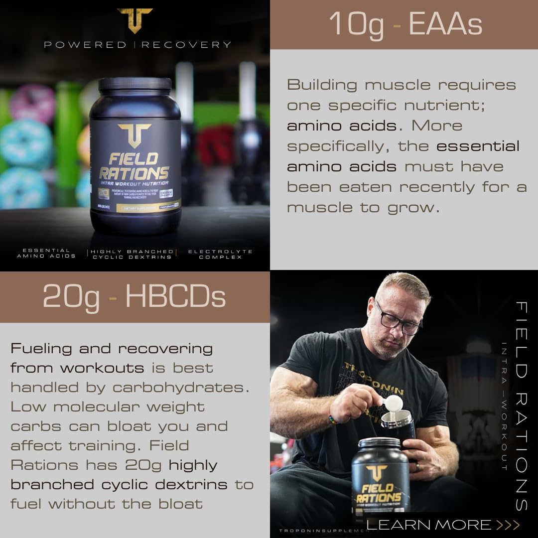 Field Rations Intra-Workout Nutrition | Maximize Muscle Protein Synthesis | Electrolytes | Maximize Pump and Recovery