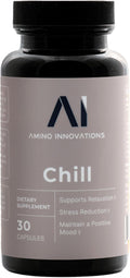 Amino Innovations CHILL Peptide Supplement Capsules with DHH-B and Peptide for Daily Use, Helps You Unwind, Recover, and Wake Up Refreshed - 30 Capsules (30 Regular Servings)