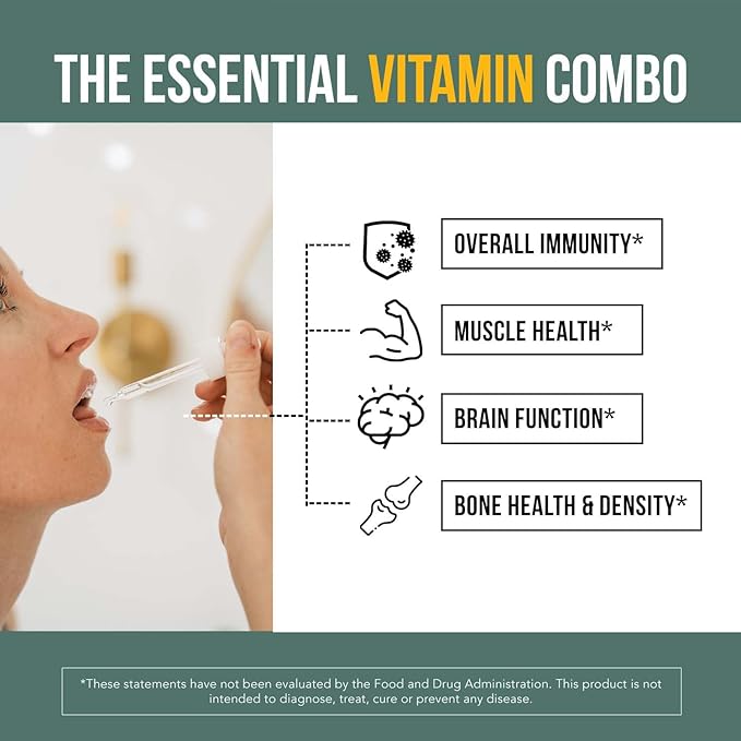 Organic Plant D3 K2 vitamin 10000 iu - AllTrans MK7 from MenaQ7 (120 mcg K2) - 100% Organic & Plant-Based Sublingual D3 Drops 10,000 iu (Cholecalciferol), Vegan - Supports Immunity, Bone, Brain 3-Pack