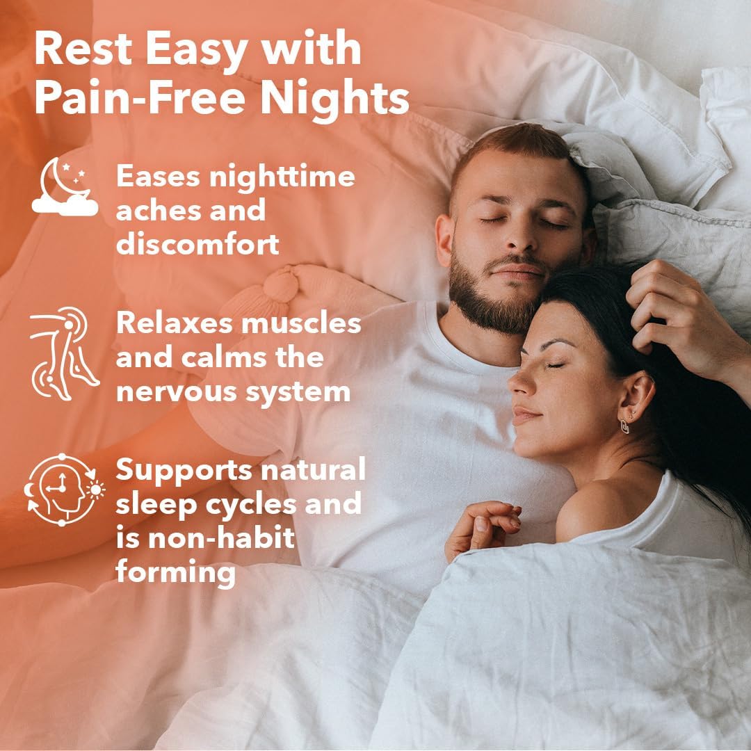 LifeSeasons Relieve-R PM - Eases Nighttime Aches & Discomfort - Relaxes Muscles - Calms The Nervous System - Supports Natural Sleep Cycles & Non Habit Forming - 46 Capsules