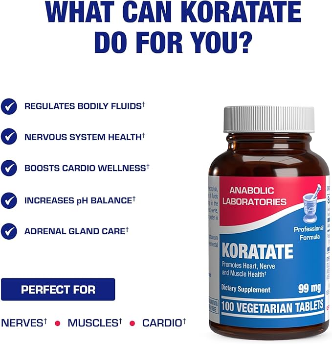 Chelated Potassium Gluconate Supplement - Clinical High Absorption Potassium Supplement for Fluid Balance Kidney Heart Muscle and Nerve Support - Vegan Non-GMO & Made in The USA - 100 Servings