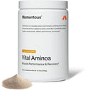 Momentous Vital Aminos Powder Supplement - BCAA & EAA - Tropical Punch - NSF Certified for Sport - GMO- & Gluten-Free - 30 Servings - Package May Vary