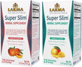 Lakma Super Slim Tea Herbal Supplement for Cleanse and Detox - Green Tea with Senna Bundle - 25 Tea Bags Each (50 Tea Bags Total)