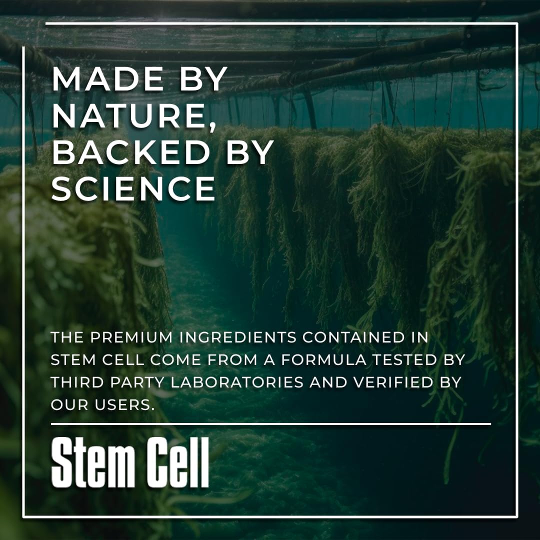 Premium Stem Cell Supplements 1,000mg (360 Caps) Boost Immunity, Reduce Joint Soreness, Support Natural Anti-Aging & Longevity with Spirulina & Chlorella for Vitality, Celulas Madre Health Formula