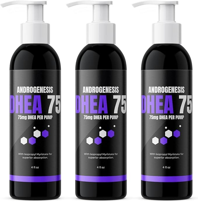 DHEA 75 – 75mg DHEA Per Pump – Promotes Healthy Aging, Healthy Mood, Immune Support, Balanced Levels and Overall Health – One Month Supply (3)