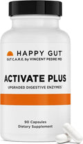 HAPPY GUT Activate Plus – Doctor-Formulated Digestive Enzymes for Women & Men - Supports Digestion, Gut Balance and Energy – 90 Capsules