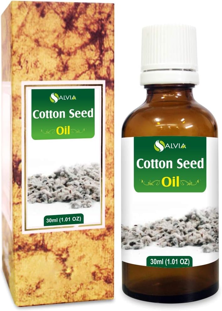 Cotton Seed (Gossypium Herbaceum) Oil Pure & Natural Undiluted Uncut Carrier Oil | Use for Aromatherapy | Therapeutic Grade - 30 ML (1.01 Fl oz)