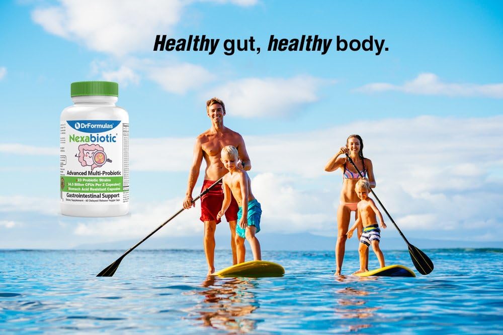 DrFormulas Nexabiotic 23 Multi Probiotic for Women and Men - Dr. formulated with Lactobacillus Acidophilus, Bifidobacterium Infantis, Saccharomyces Boulardii, 17.25 Billion CFUs